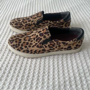 Dr. Scholl’s Leopard Print Slip On Sneaker Shoes Size 8.5